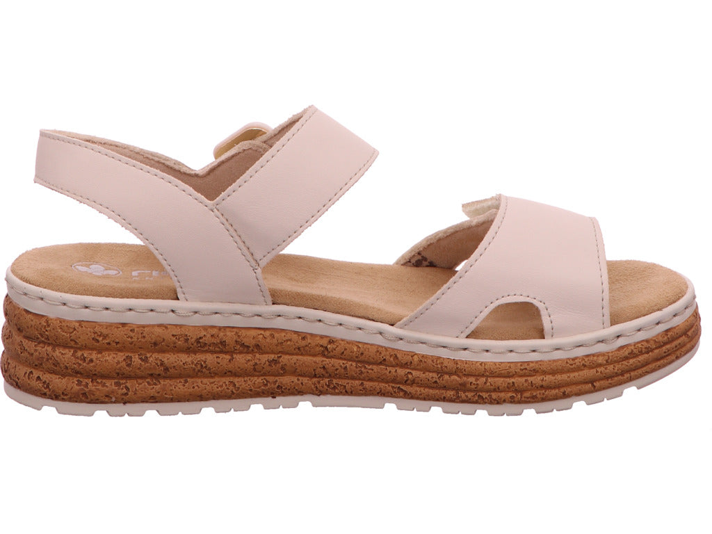 Rieker Damen Sandalette in beige