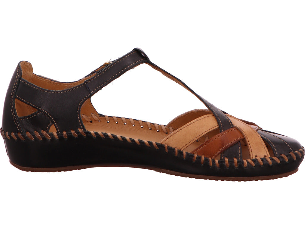 Pikolinos Damen Slipper P.vallarta in blau-bunt-kombiniert