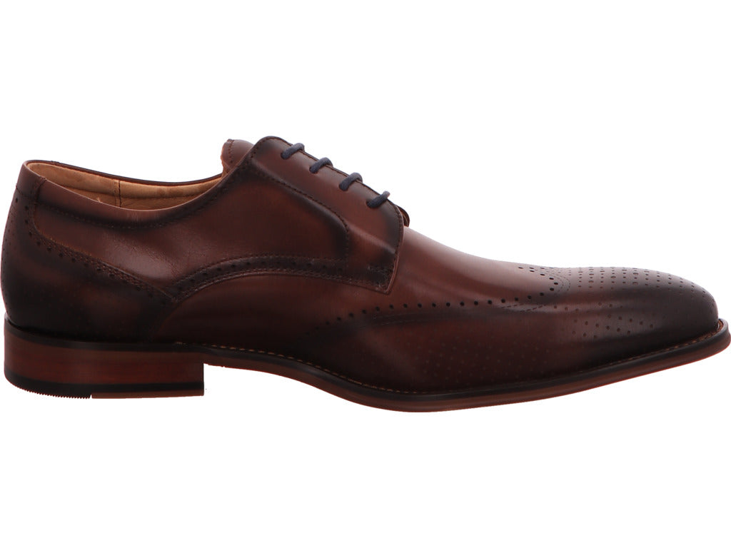 Digel Herren Schnürschuh in braun-kombiniert