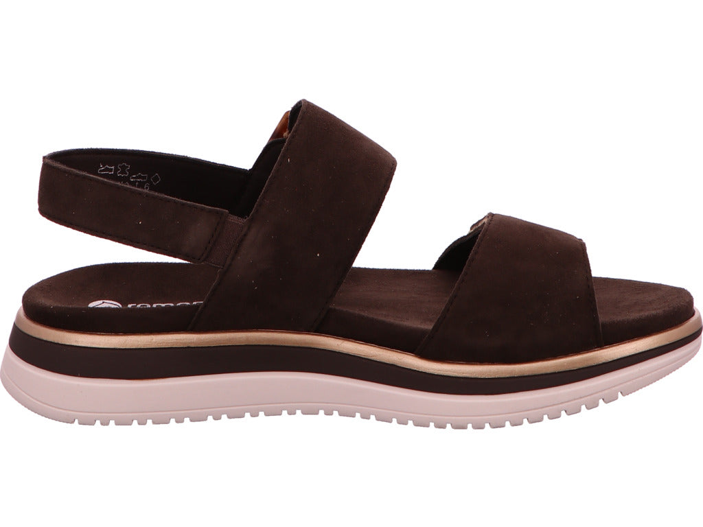 Remonte Damen Sandalette in dunkelbraun