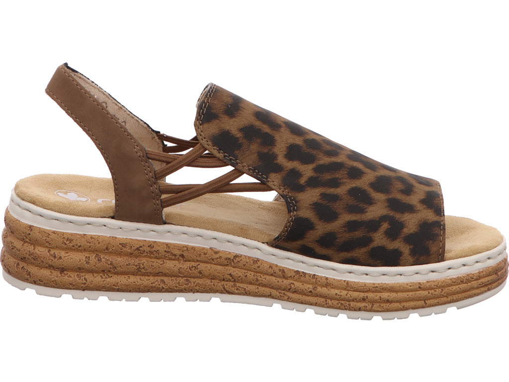 Rieker Damen Sandalette in multicolour