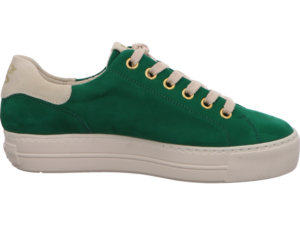 Paul Green Damen Sneaker in grün-bunt-kombiniert