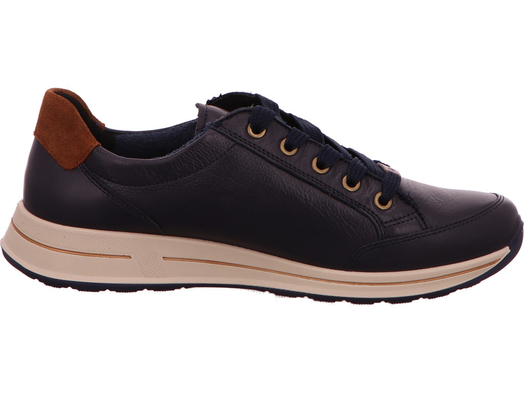 Ara Damen Schnürschuh Osaka 2.0 in blau-bunt-kombiniert