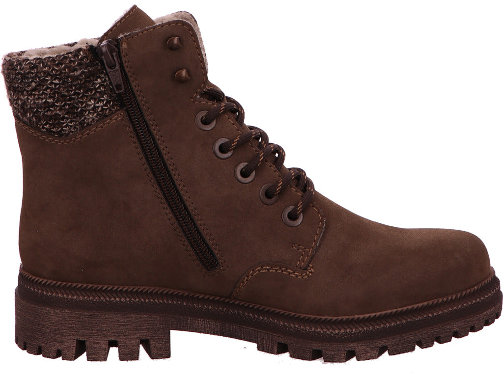 Rieker Damen Stiefel in braun-bunt-kombiniert