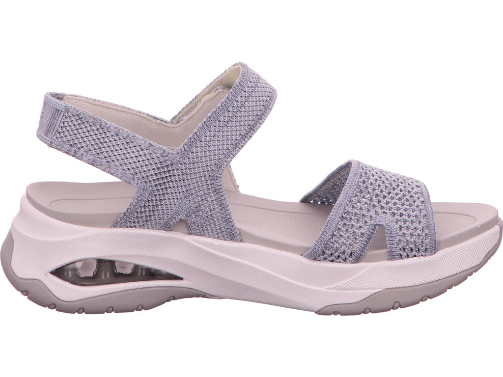 Rieker Damen Sandalette in blau-kombiniert