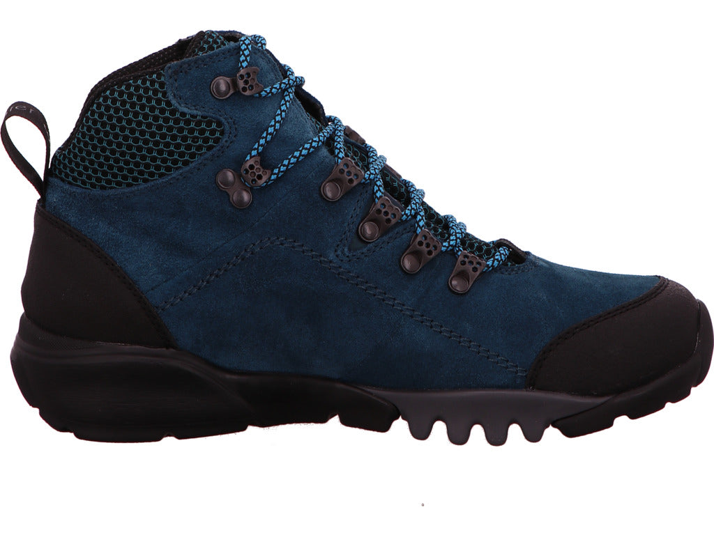 Waldläufer dameslaarzen H-Amiata in blauw-gecombineerd
