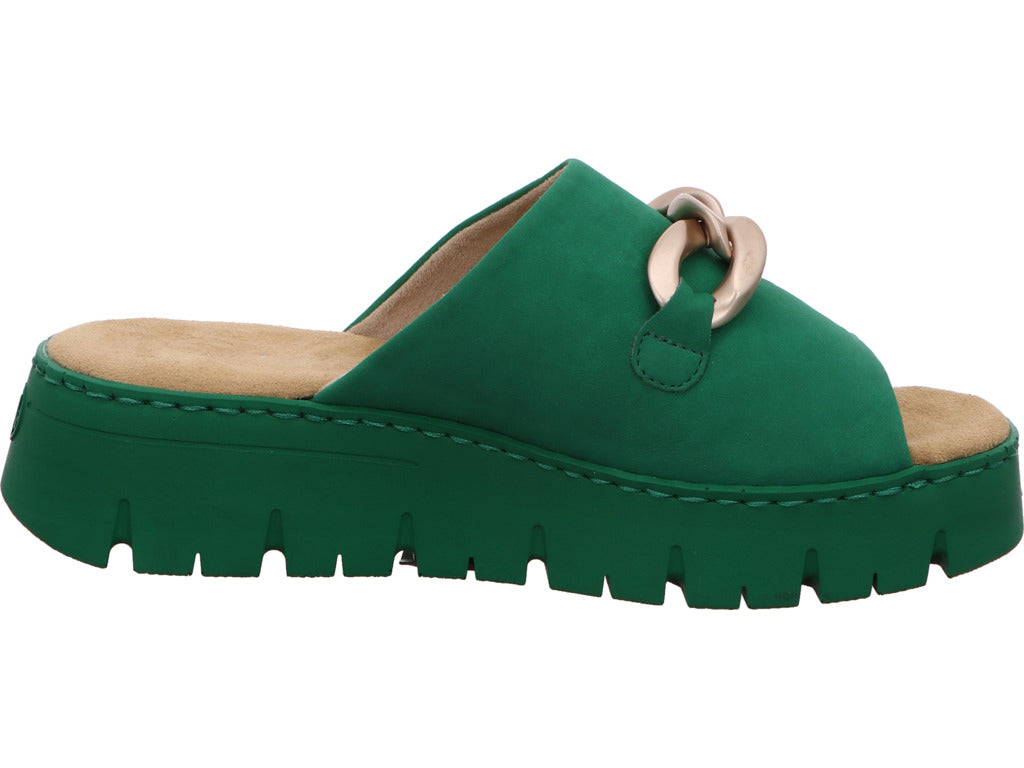 Rieker Damen Pantolette in grün
