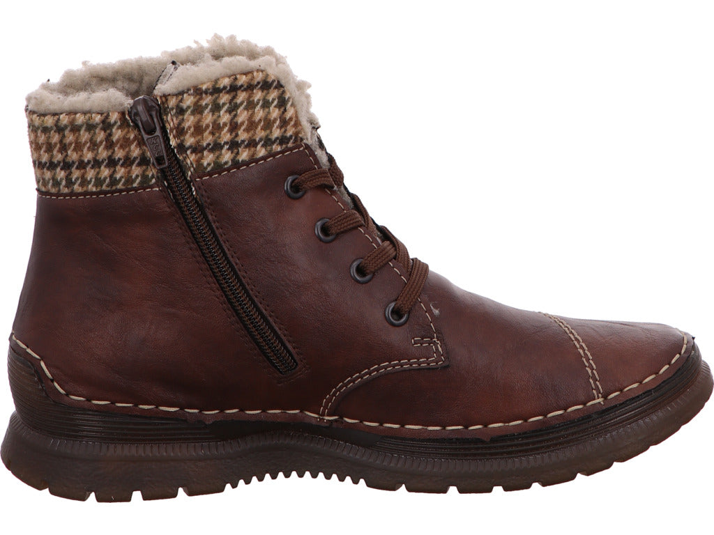 Rieker Damen Stiefel in braun-bunt-kombiniert