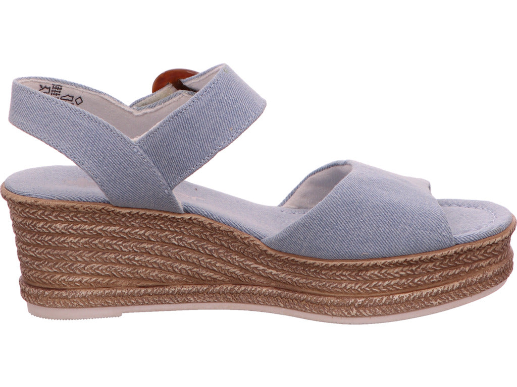 Rieker Damen Sandalette in hellblau