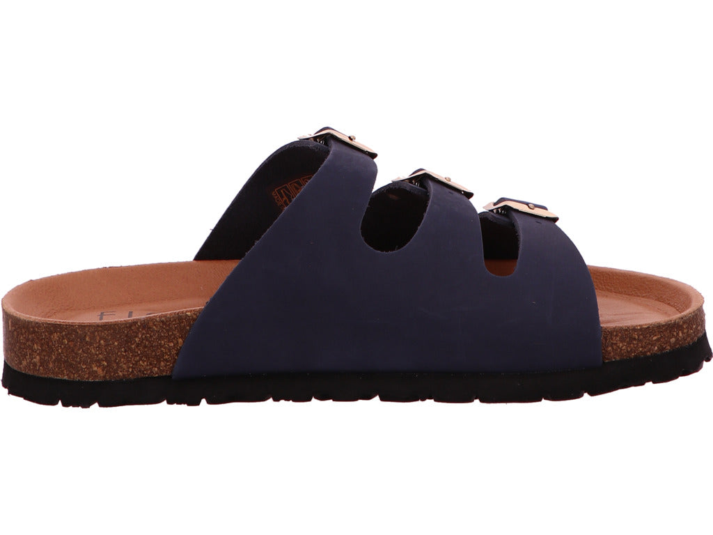 Fjor Damen Pantolette in dunkelblau