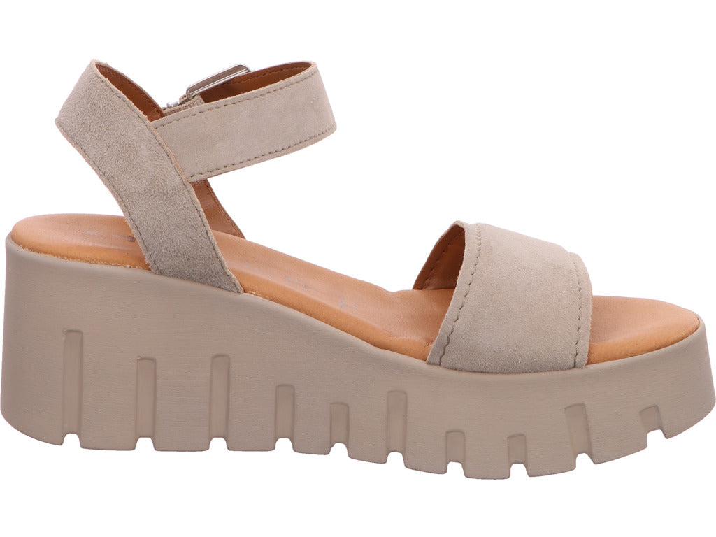 Tamaris Damen Sandalette in taupe