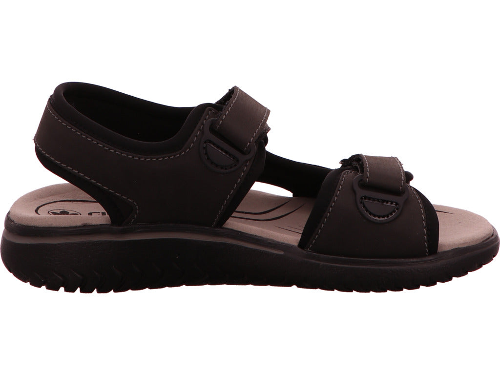 Rieker Herren Sandalette in schwarz