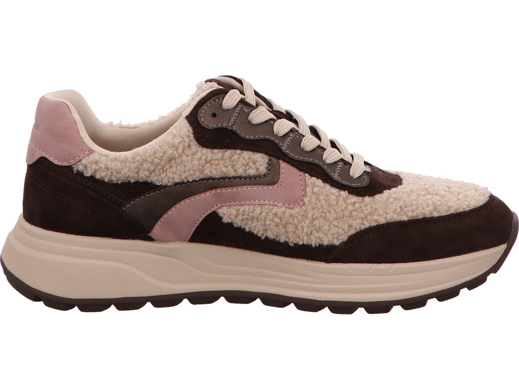 Tamaris Damen Sneaker in braun-bunt-kombiniert