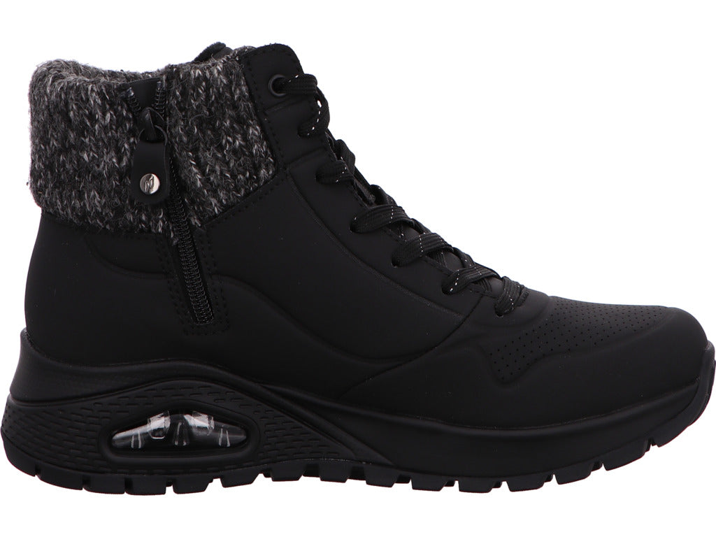 Skechers Damen Stiefel Uno Rugged-Darling Daze in schwarz