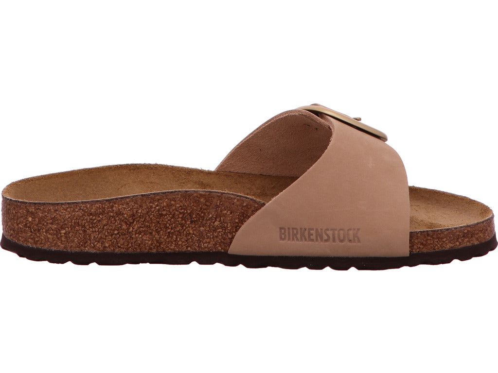 Birkenstock Damen Pantolette Madrid Big Buckle in beige
