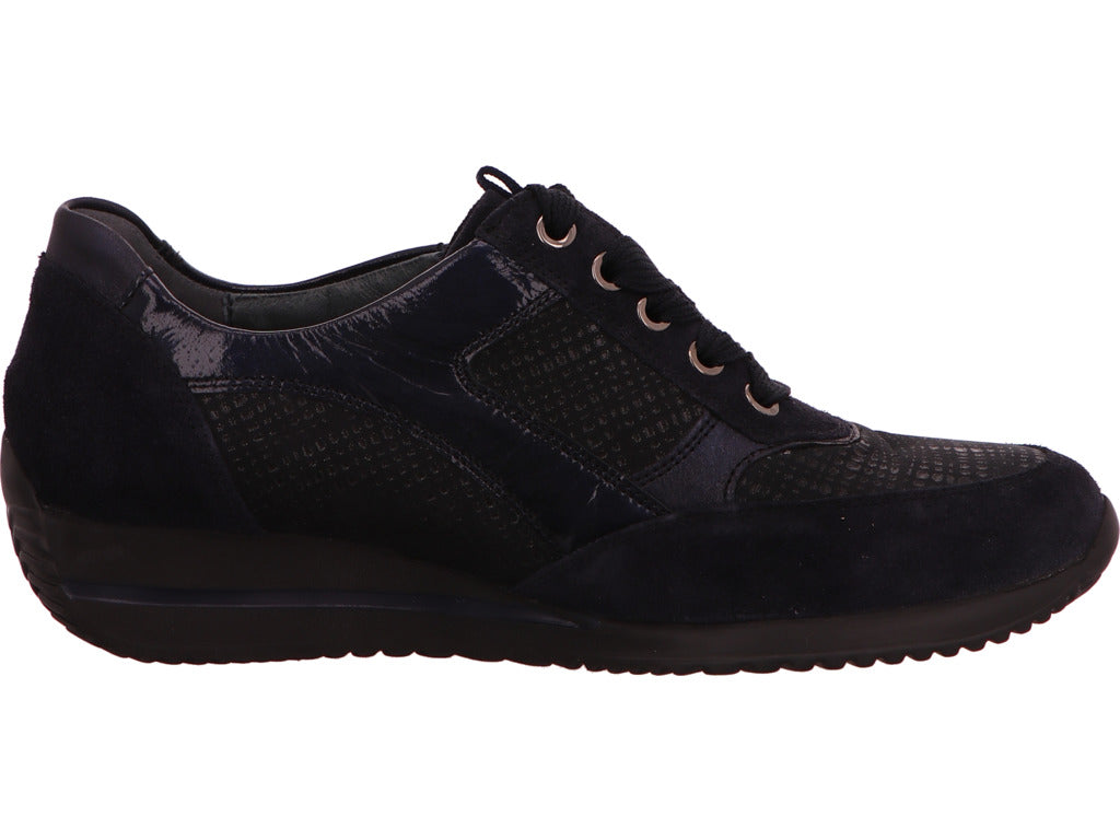 Waldläufer Damen Schnürschuh in dunkelblau