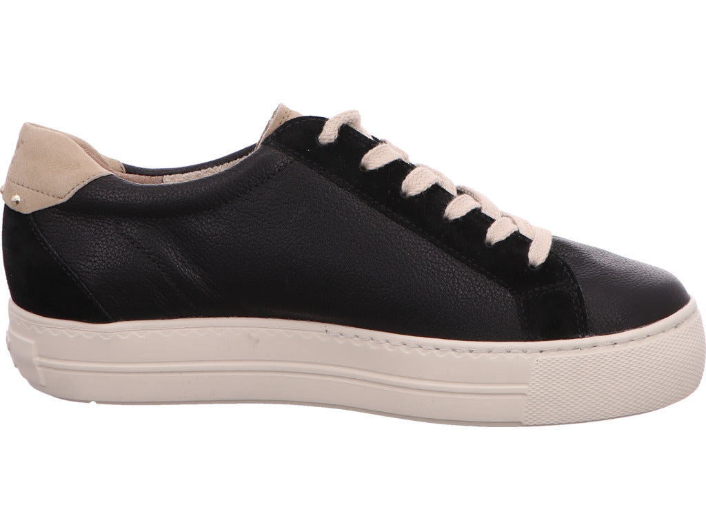 Paul Green Damen Sneaker in schwarz-bunt-kombiniert