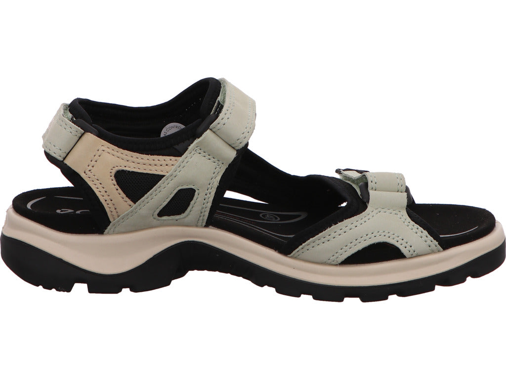 Ecco Damen Sandalette Offroad Yucatan in grün-bunt-kombiniert