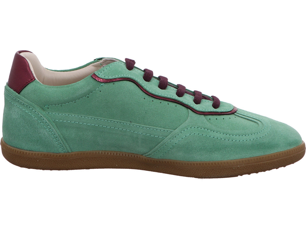 Lazamani damessneakers in een groen-multicolor combinatie
