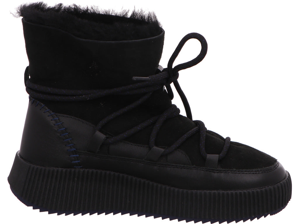 Palpa Damen Stiefel in schwarz-bunt-kombiniert