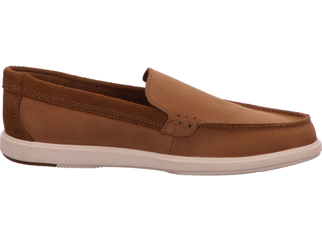Clarks Herren Slipper in braun-kombiniert