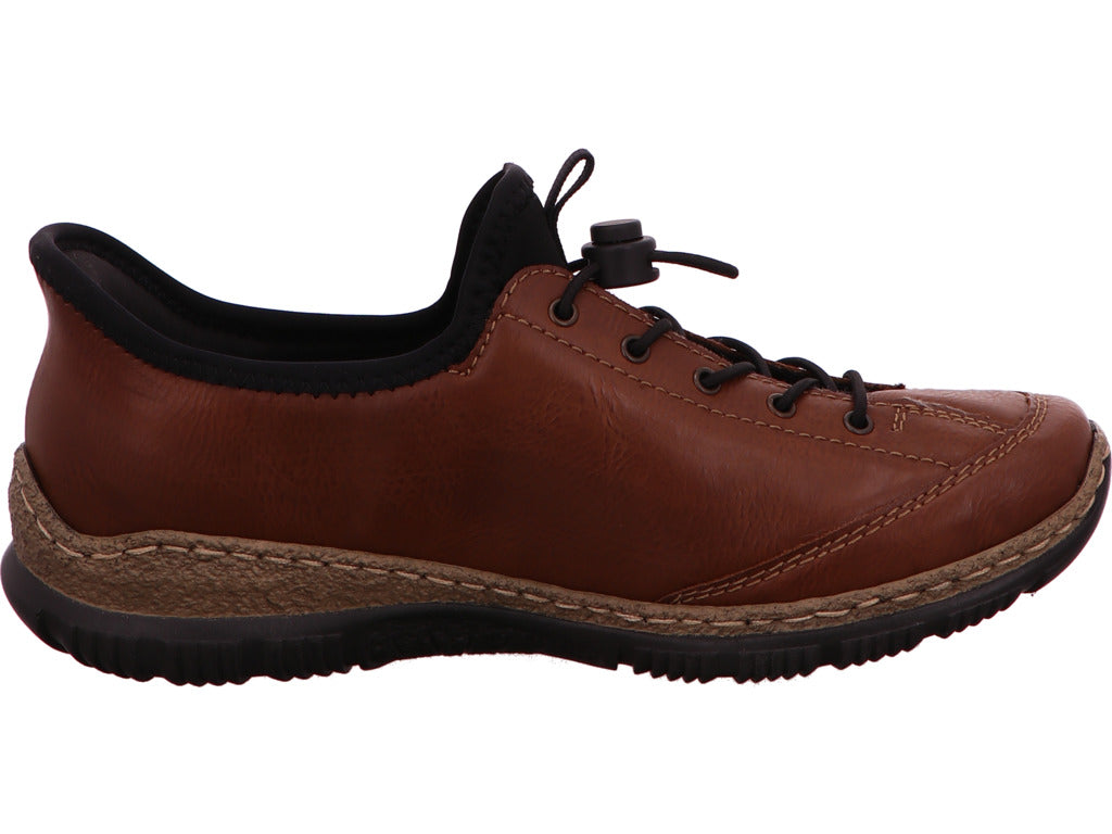 Rieker Damen Schnürschuh in braun