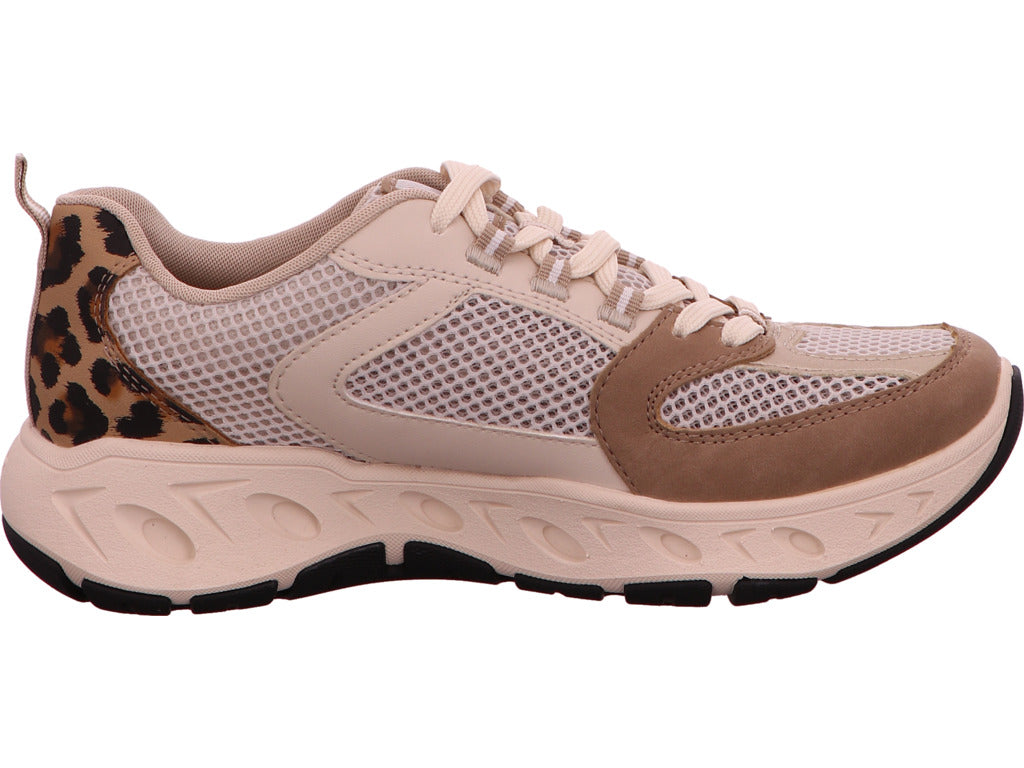 Rieker Damen Sneaker in beige-bunt-kombiniert