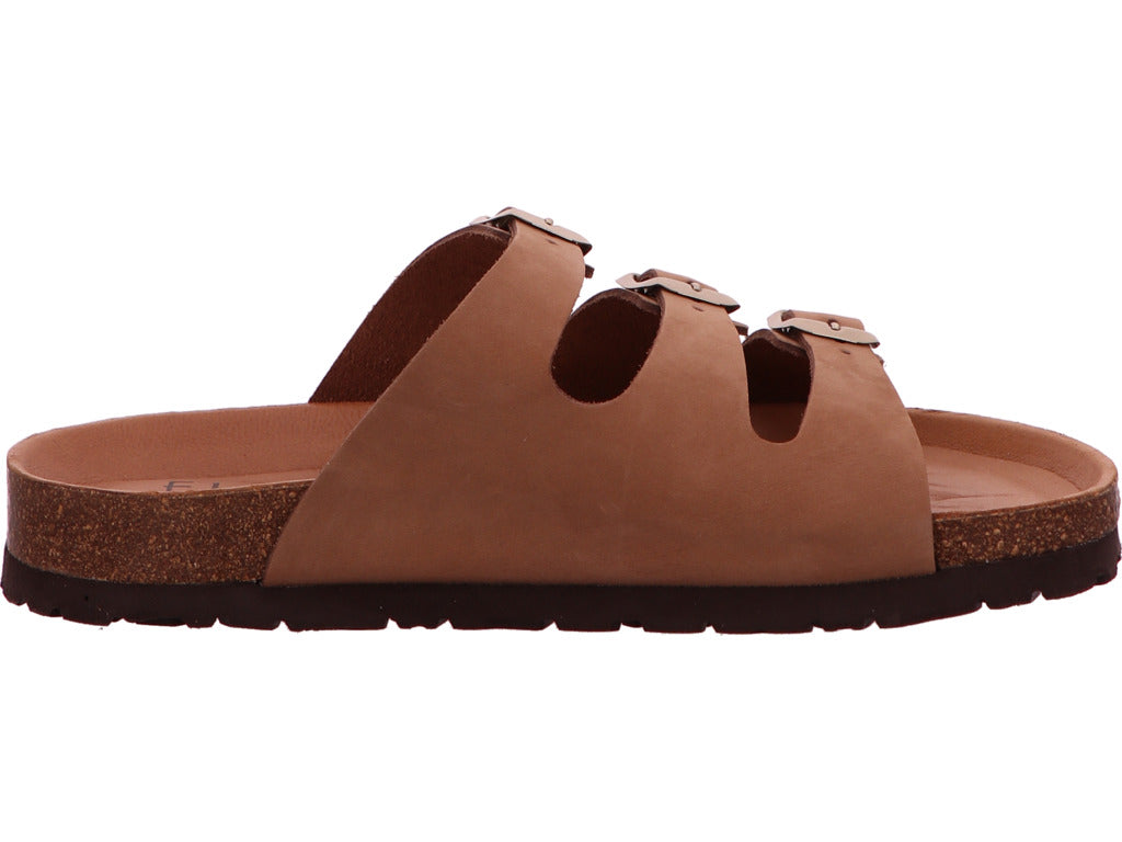 Fjor Damen Pantolette in hellbraun