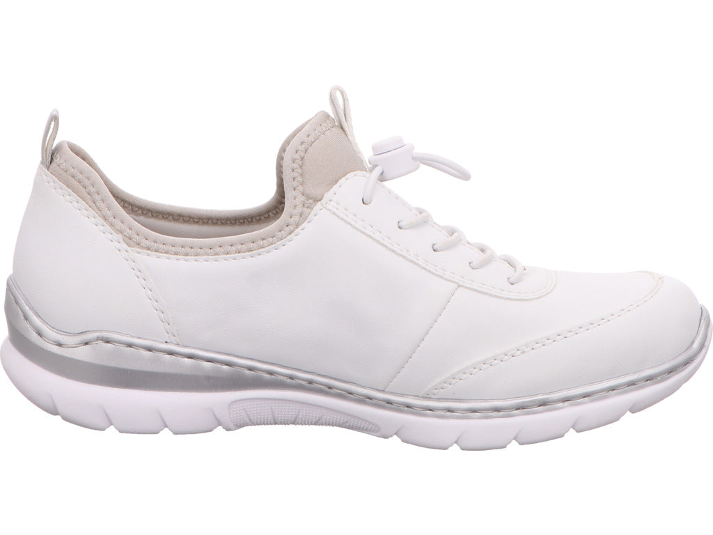 Rieker Damen Sneaker in weiß-bunt-kombiniert