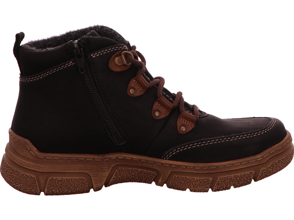 Rieker Damen Stiefel in schwarz-bunt-kombiniert