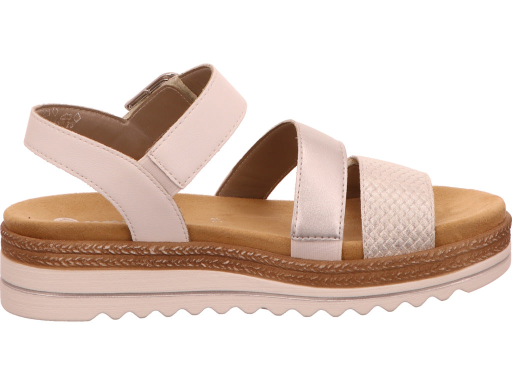 Remonte Damen Sandalette in silber-bunt-kombiniert