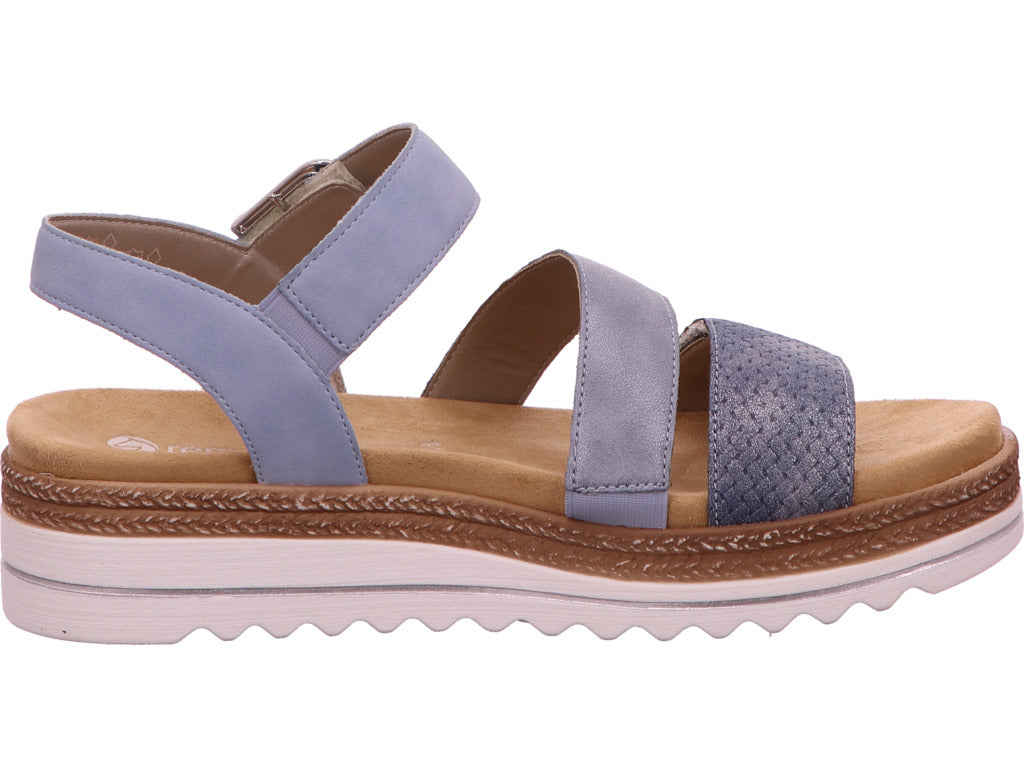 Remonte Damen Sandalette in blau-kombiniert