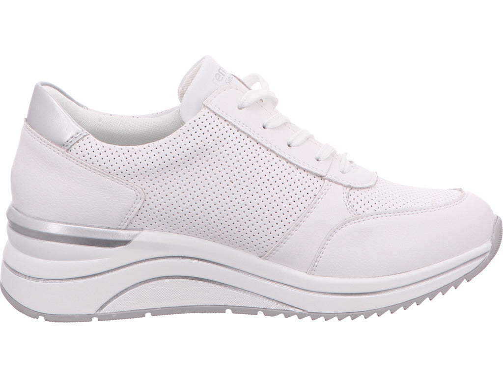 Remonte damessneakers in een wit-meerkleurige combinatie