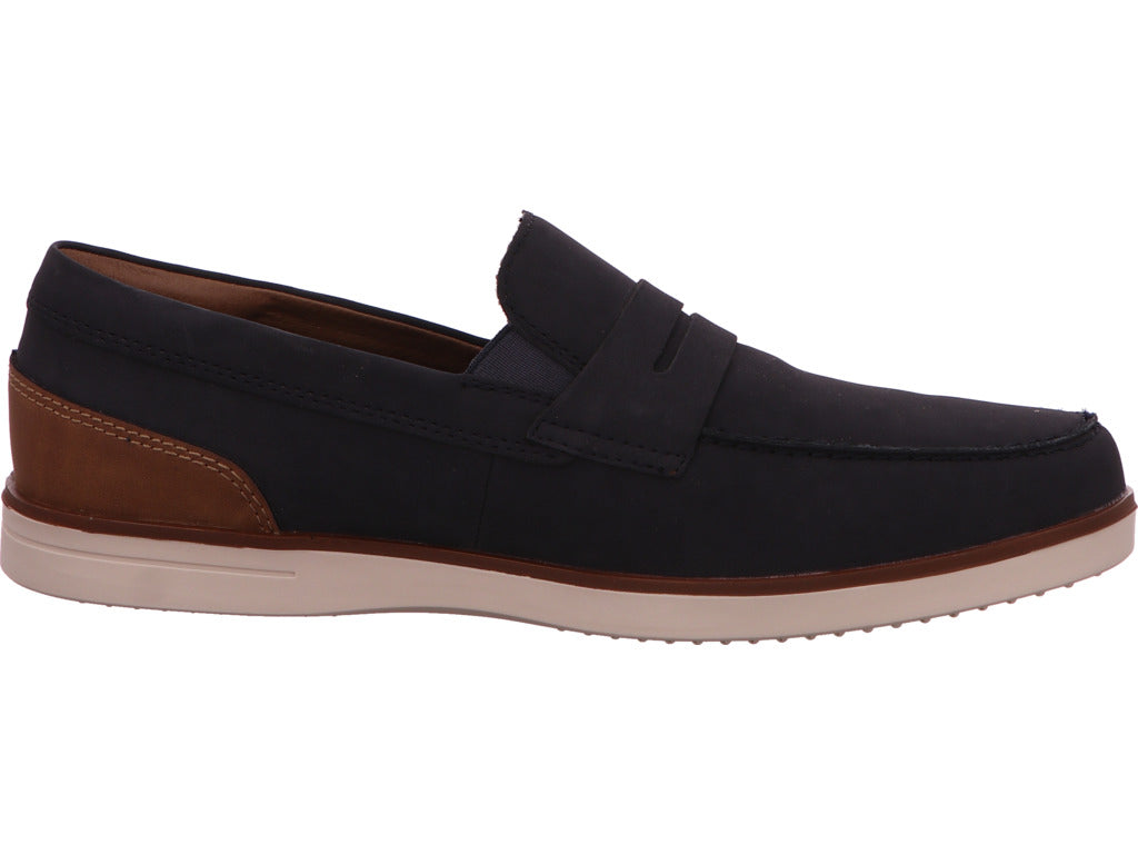Rieker Herren Slipper in blau-bunt-kombiniert