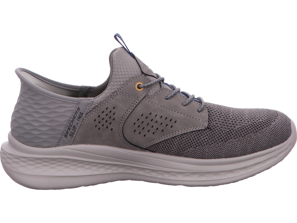 Skechers Herren Slipper Slade - Caster in grau-bunt-kombiniert