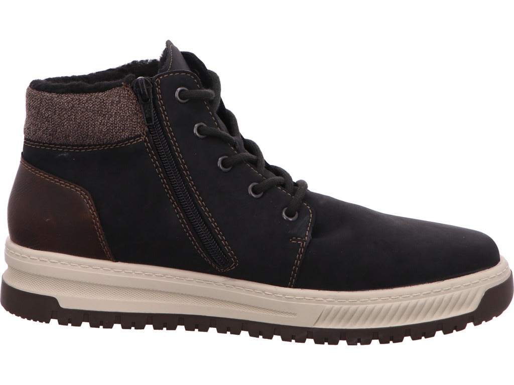 Rieker Herren Stiefel in schwarz-bunt-kombiniert