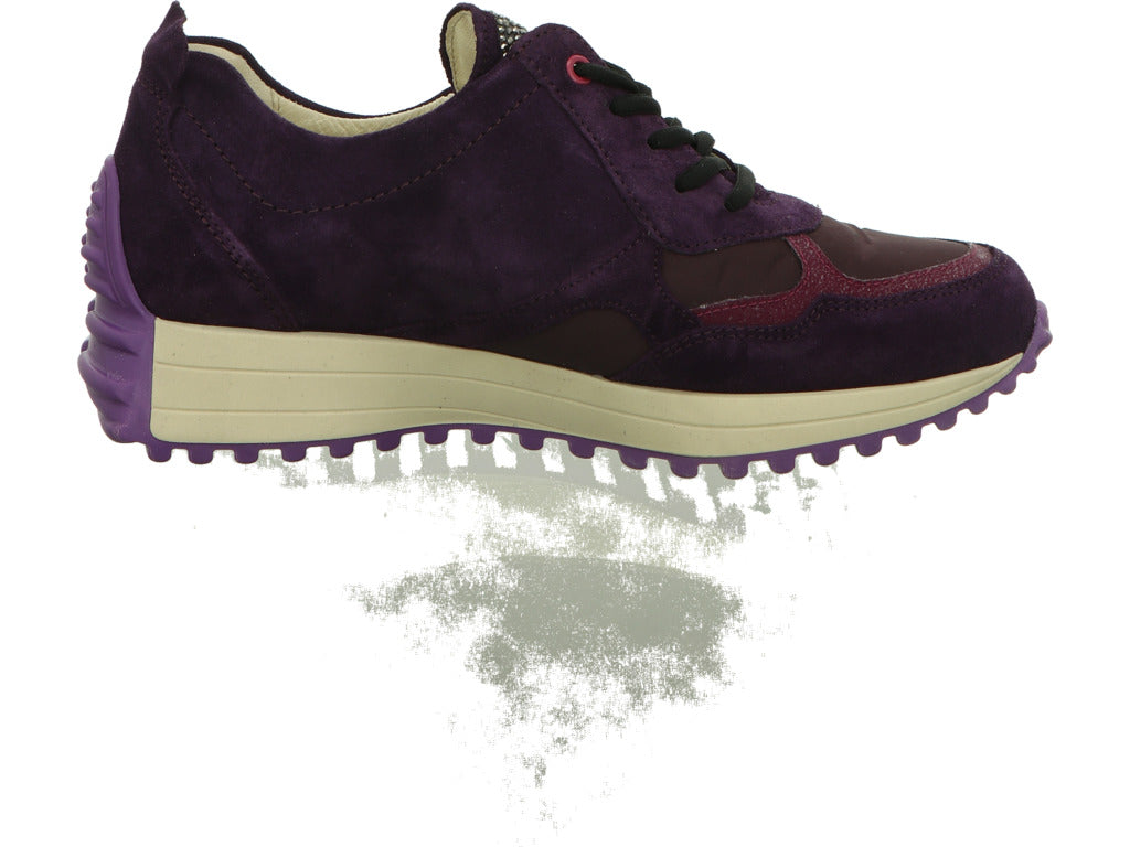 Waldläufer Damen Schnürschuh in lila