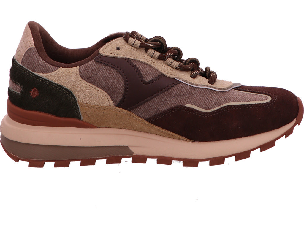 Victoria Damen Sneaker in braun-bunt-kombiniert