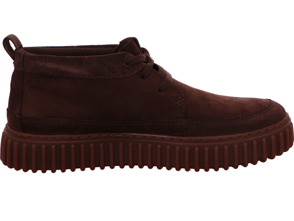 Clarks Herren Stiefel Torhill Lacehi in dunkelbraun