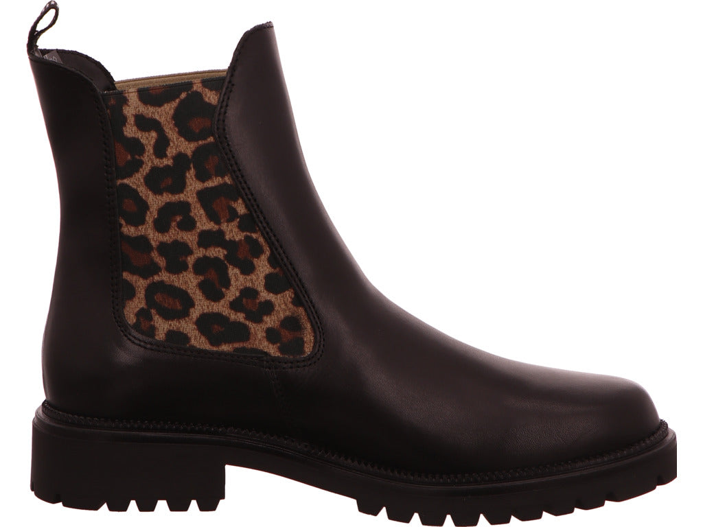 Tamaris Damen Stiefel in schwarz-bunt-kombiniert