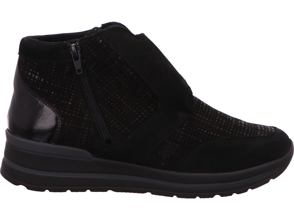 Waldläufer Damen Stiefel in schwarz