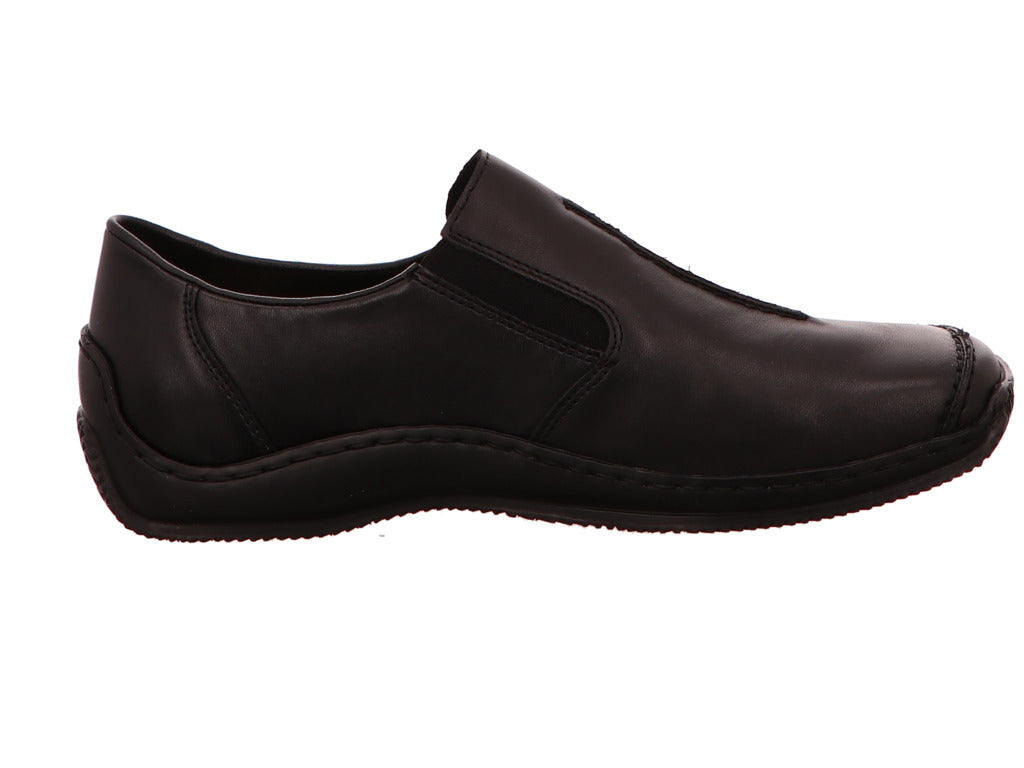 Rieker Damen Slipper in schwarz