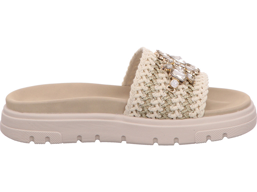 Bagatt Damen Pantolette Dalia Evo in weiß-bunt-kombiniert