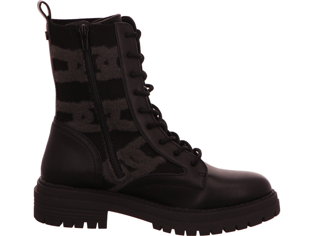La Strada Damen Stiefel in schwarz-bunt-kombiniert