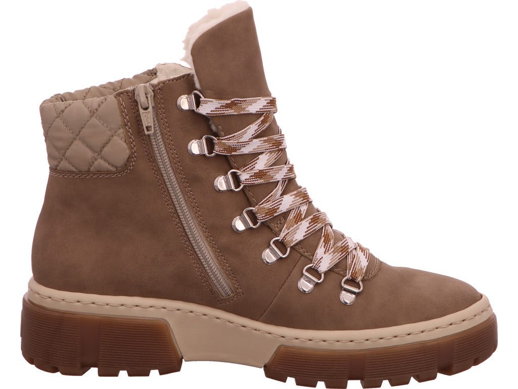 Rieker Damen Stiefel in beige-kombiniert
