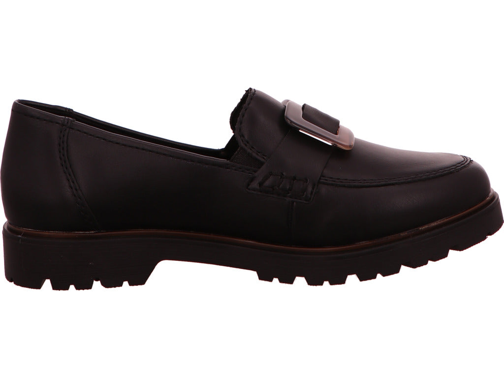 Rieker Damen Slipper in schwarz