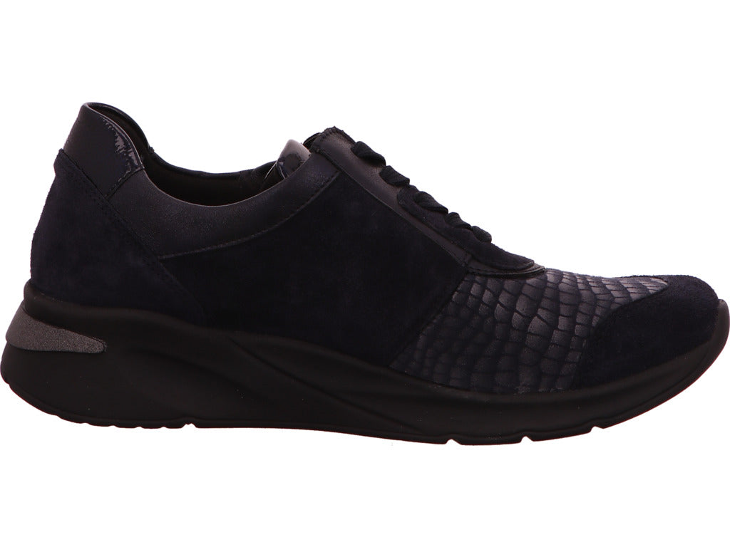Waldläufer Damen Schnürschuh in dunkelblau