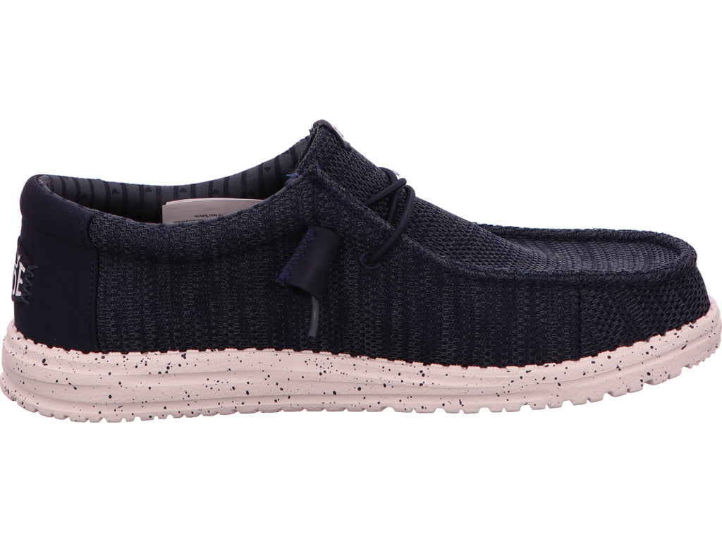 Hey Dude Herren Slipper Wally Stretch Sox in dunkelblau