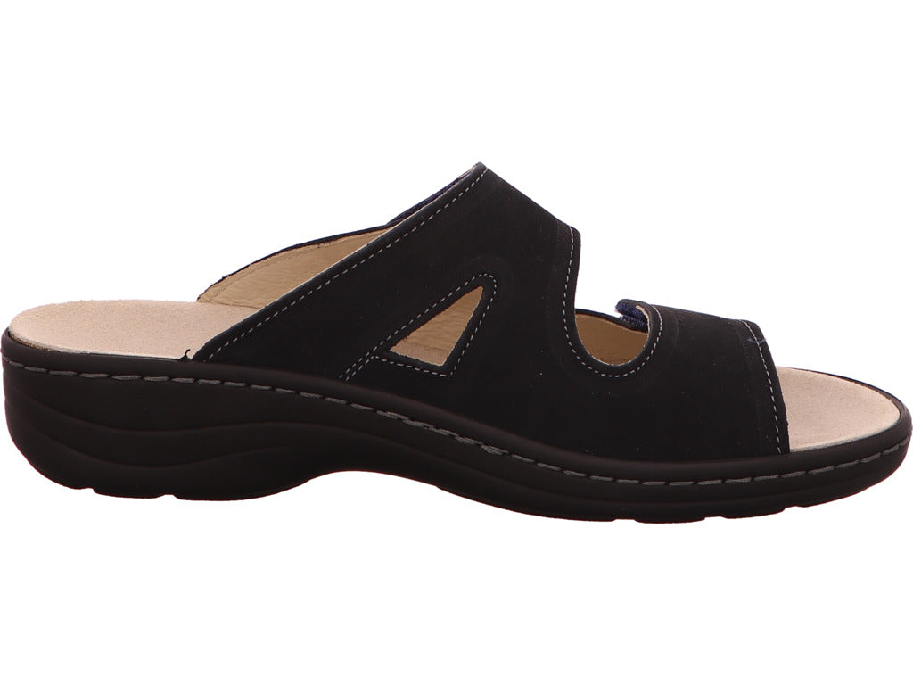 Longo Damen Pantolette in dunkelblau