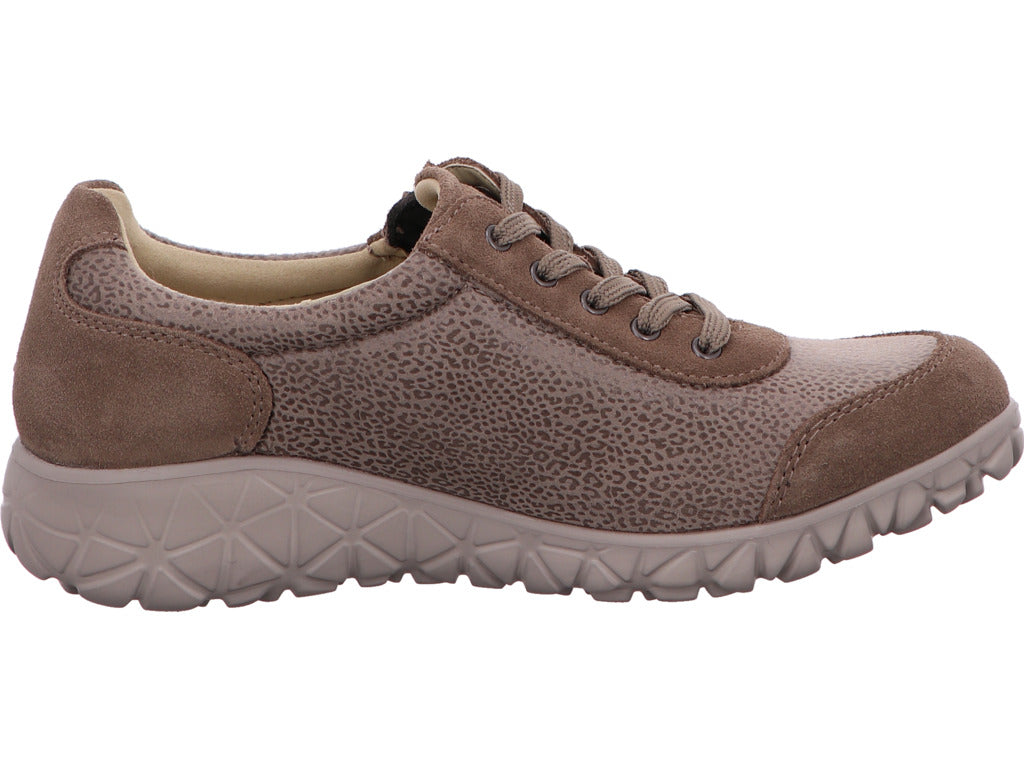 Waldläufer Damen Schnürschuh H-Havy Soft in braun-kombiniert